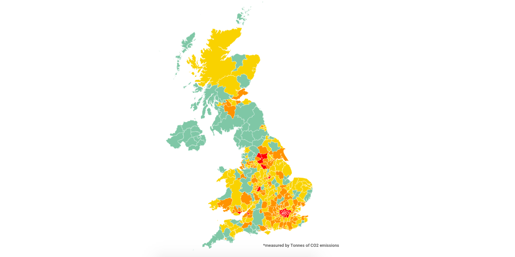 UK commuters create 77.8 million tonnes of C02 emissions