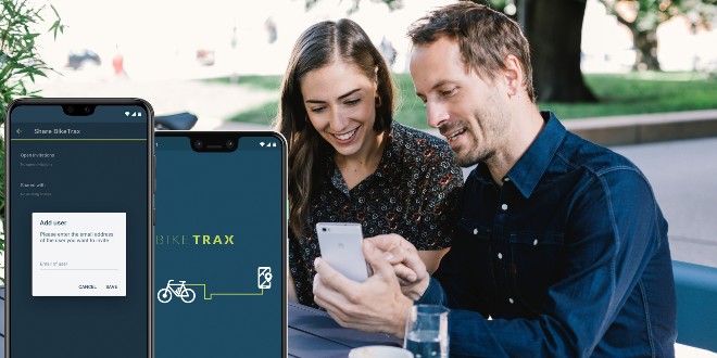 Share BikeTrax feature launches on PowUnity app