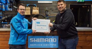 Shimanos Julian Thrasher with Darren Thomas MG 3333 1 Shimano opens 1,000th Service Centre