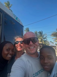 Si and Kate Paton in Zanzibar HERO image Si Paton talks Malverns, charitable donations, and Zanzibar