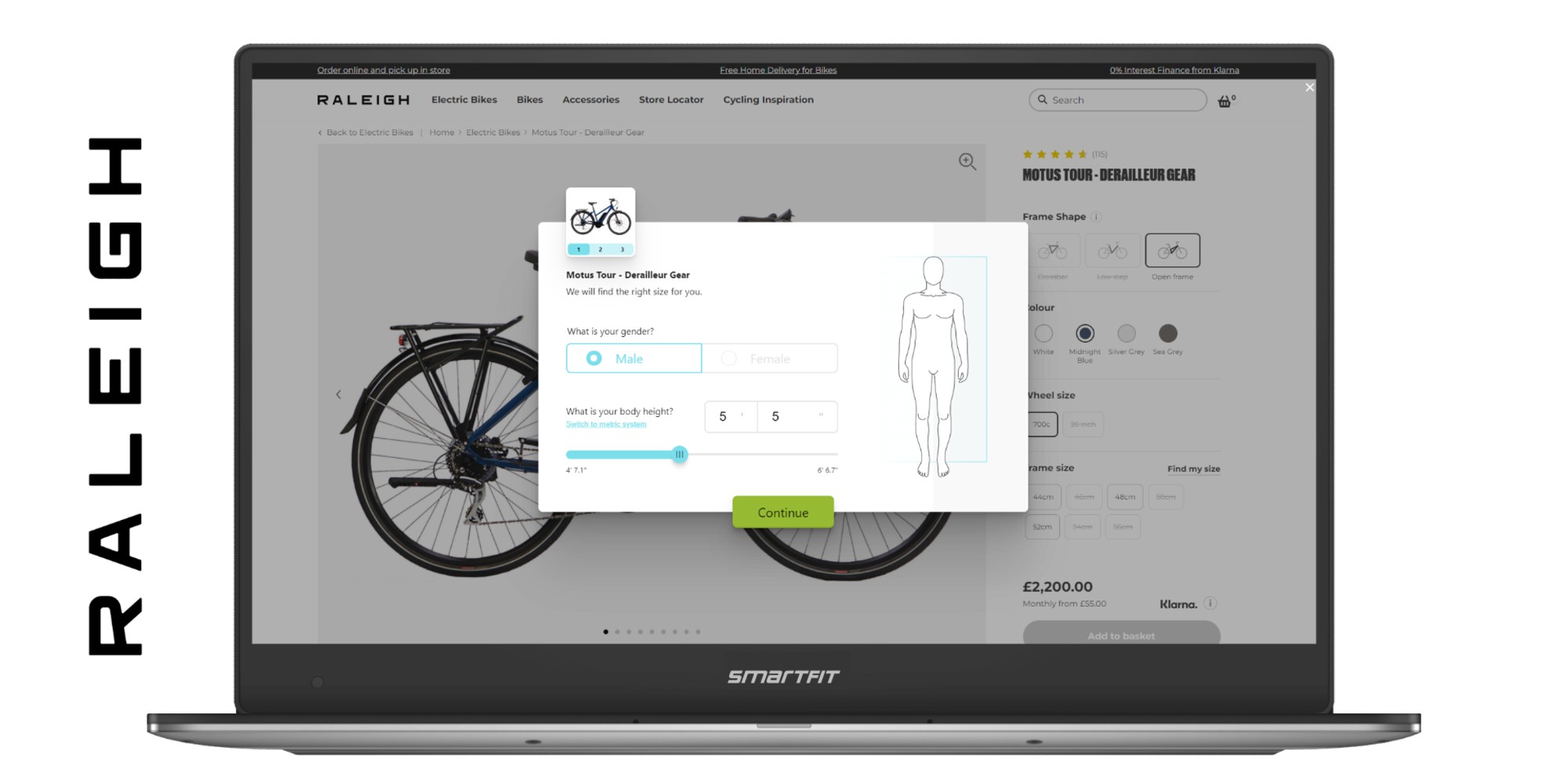 Accell brands equipped with Smartfit online bike sizing tool