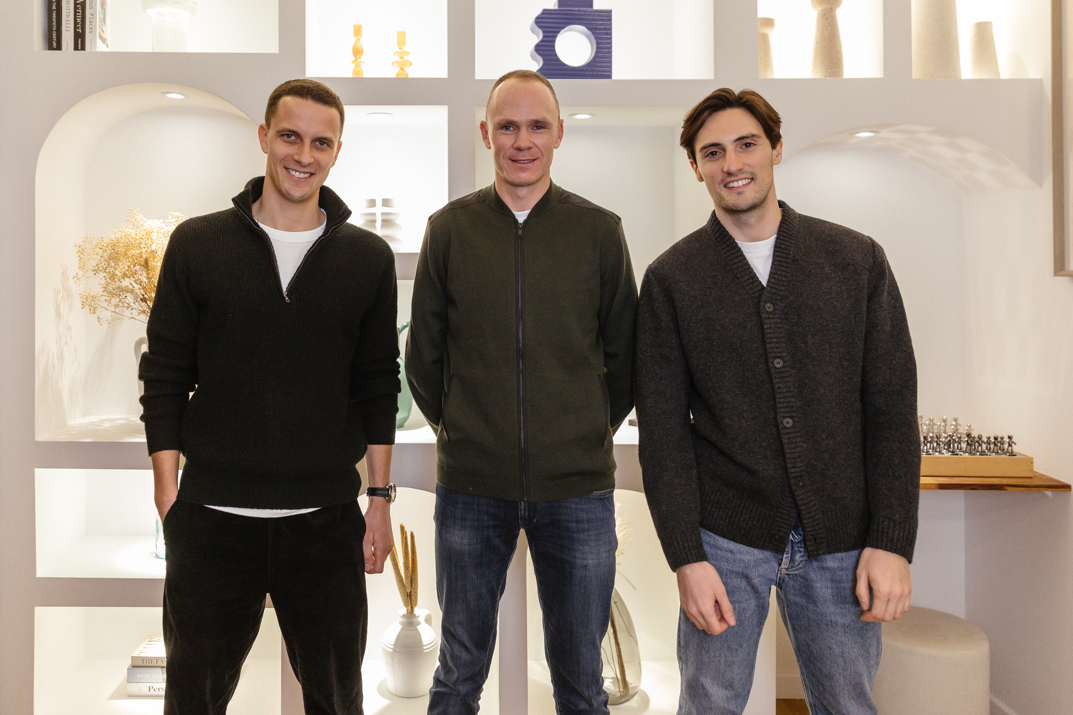 Vekta Chris Froome Paul Antoine and Samuel Souci Chris Froome joins Vekta leadership team to help "shape sports performance of the future"