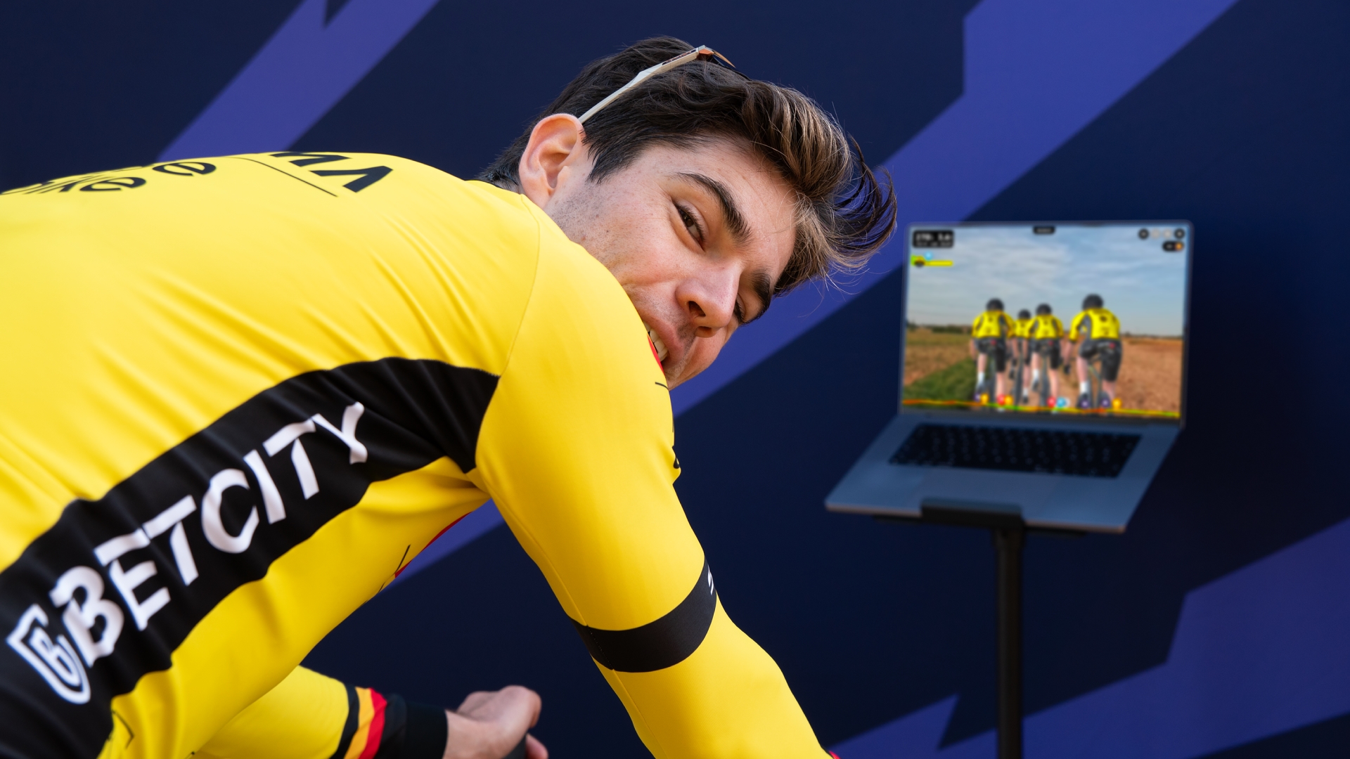 Rouvy shares invite to join Wout van Aert on community ride