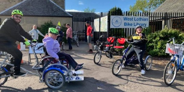 West Lothian Bike Library helping disabled people cycle with new adaptive bikes