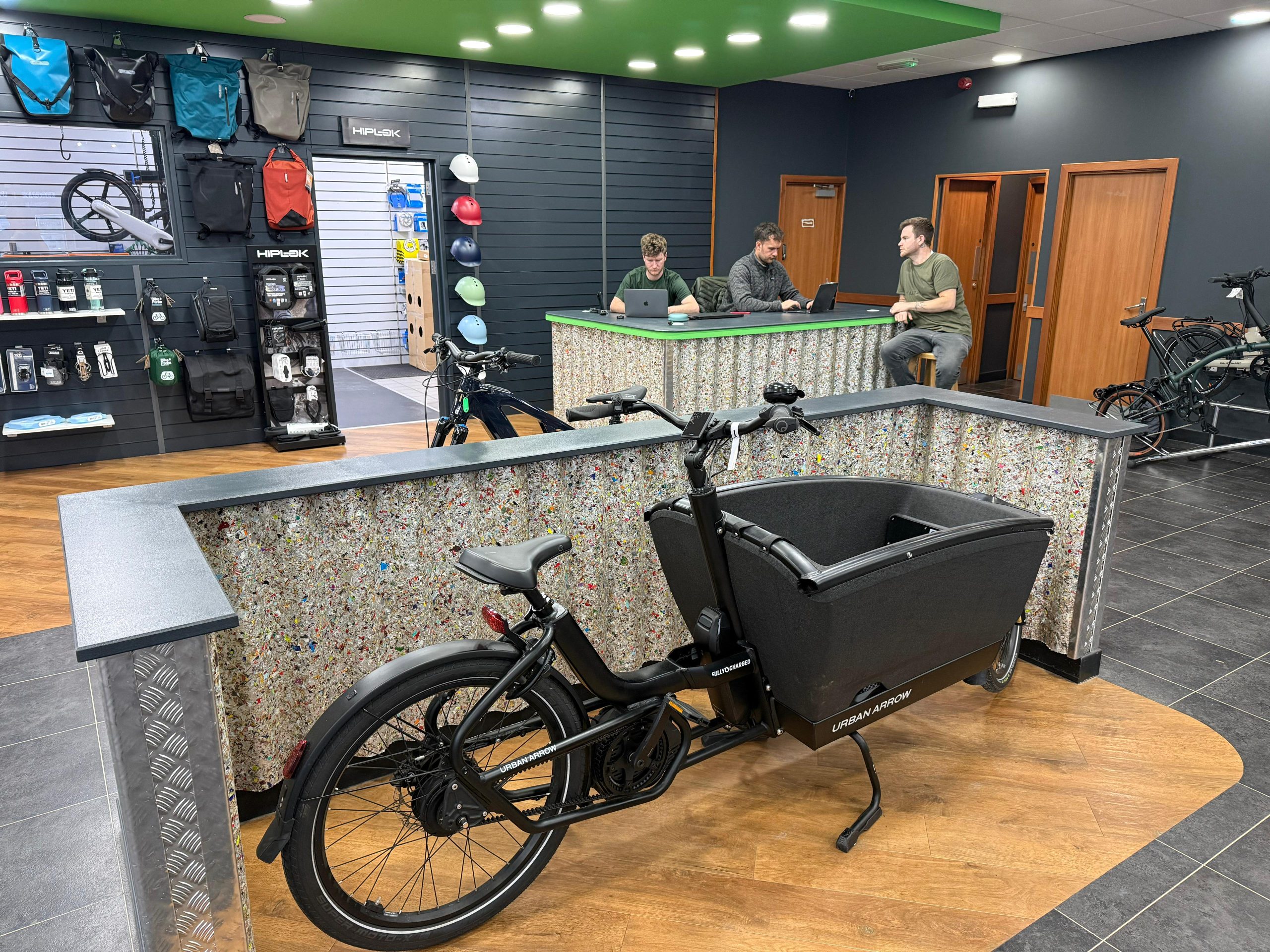 Fully charged brighton store interior, staff and bikes