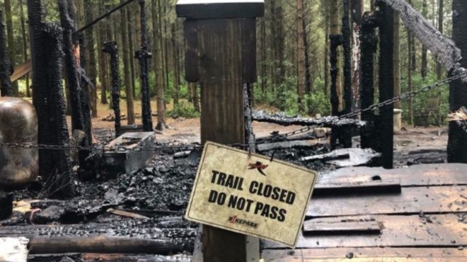 Fundraiser set up for Windhill Bike Park