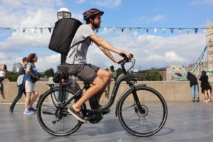 action 1 1 E-bike tech start-up launches in London with Deliveroo