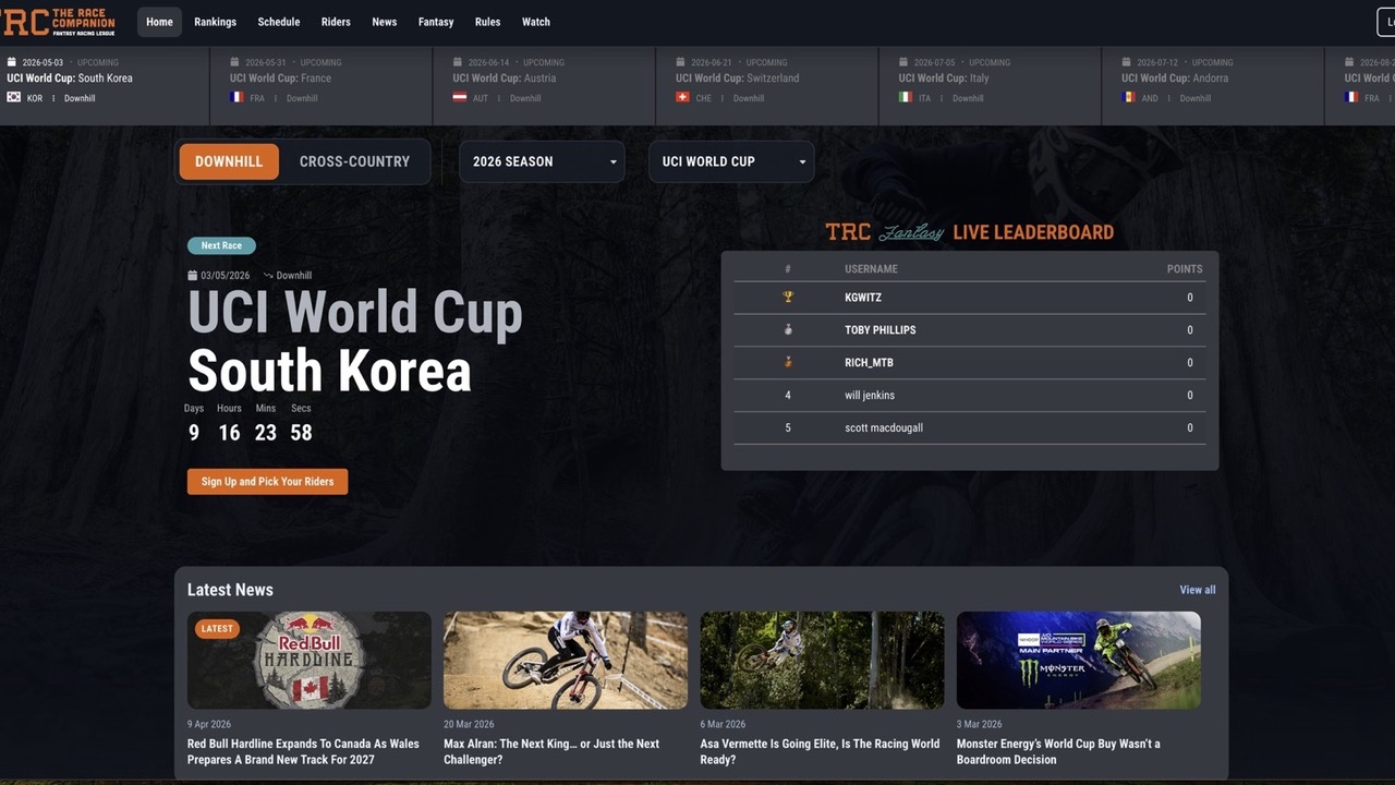 Introducing the Race Companion: How can using a MTB fantasy league enable bike shops to leverage their community?