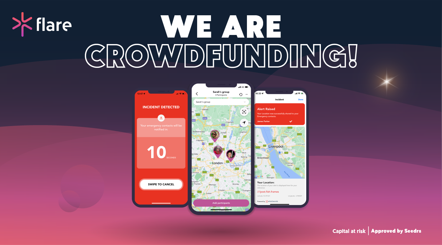 Personal safety app Flare launches Seedrs crowdfunding campaign to help grow and develop business