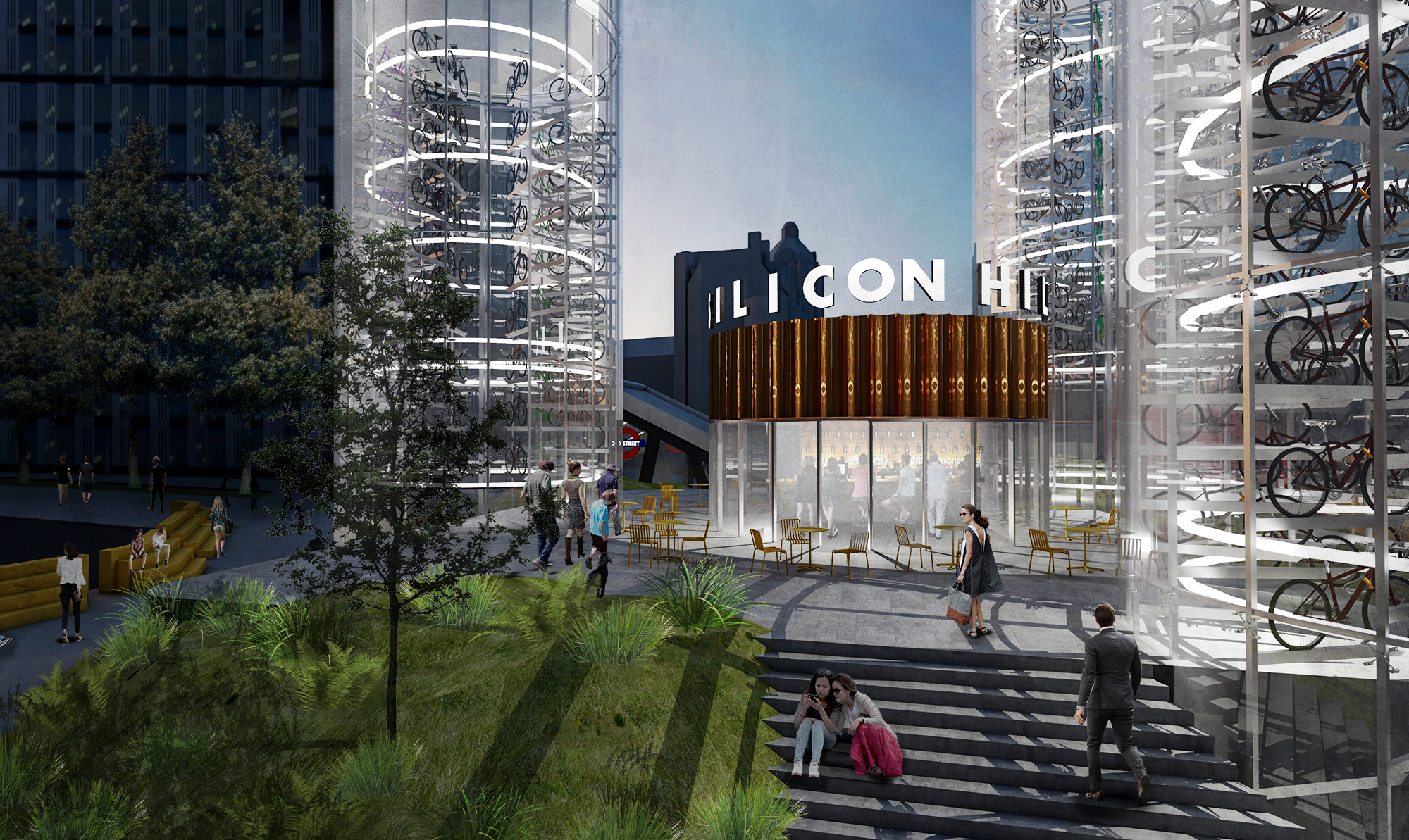 Cycle storage towers shortlisted for London’s Old Street makeover