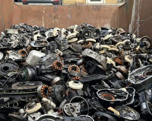 eBike Motor Centre skip close up eBike Motor Centre talks sustainability, 53 tons saved from landfill