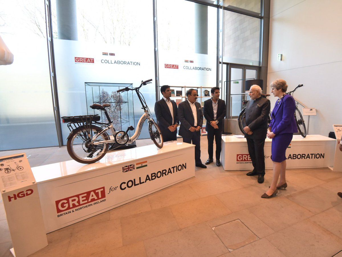 Hero Cycles meets with PM Theresa May at summit