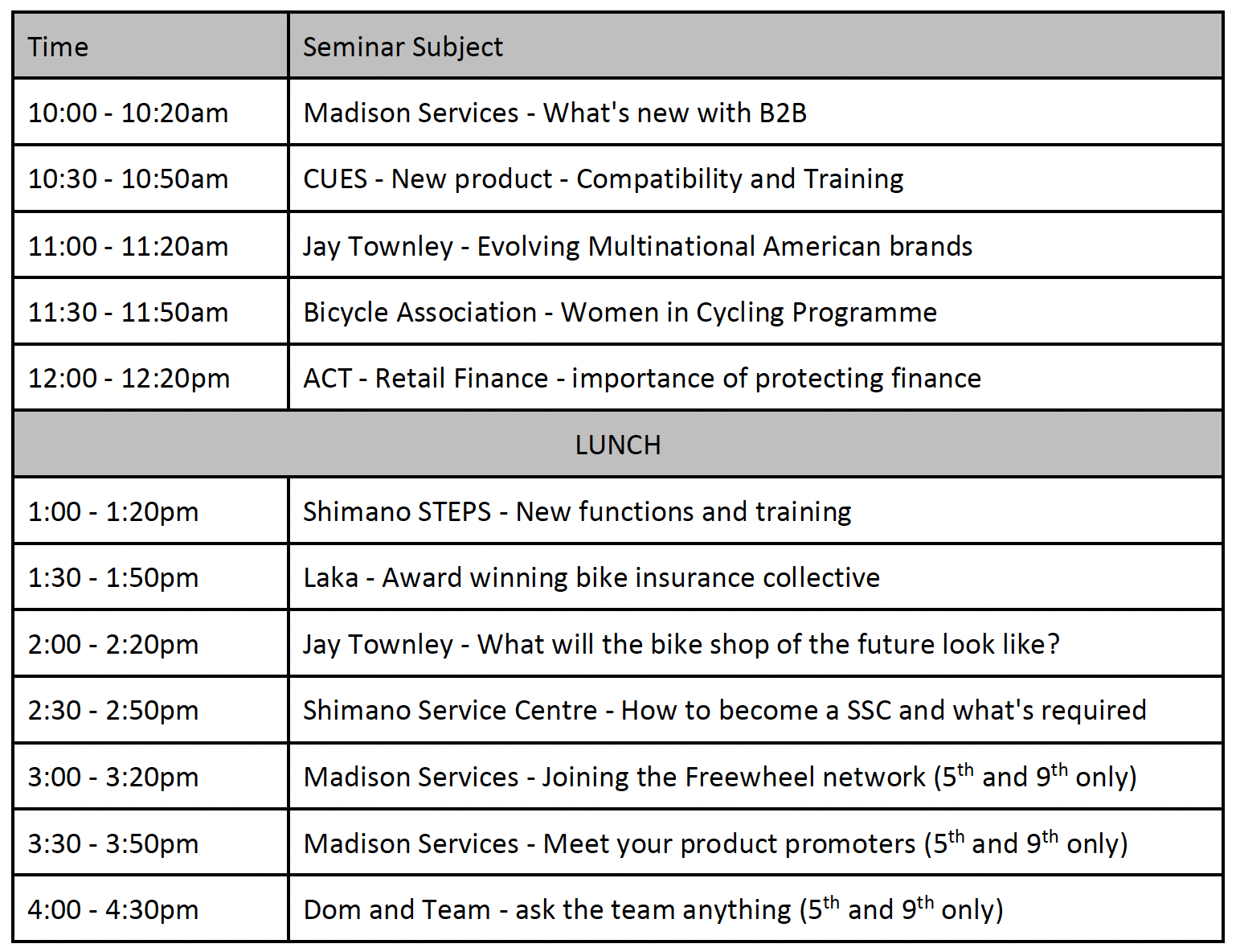 iceBike 2023 Seminars Seminar schedule announced for Icebike 2023
