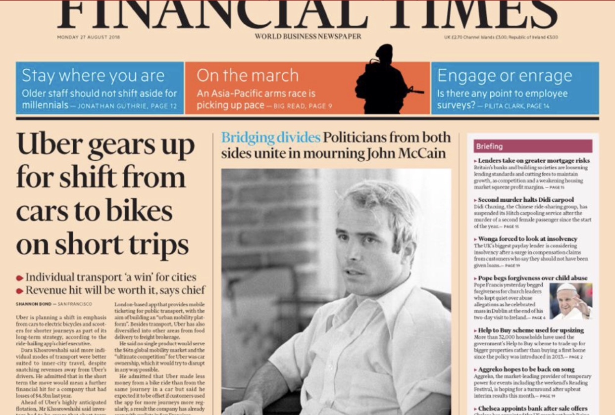 Uber to shift from cars to e-bikes, says firm’s boss