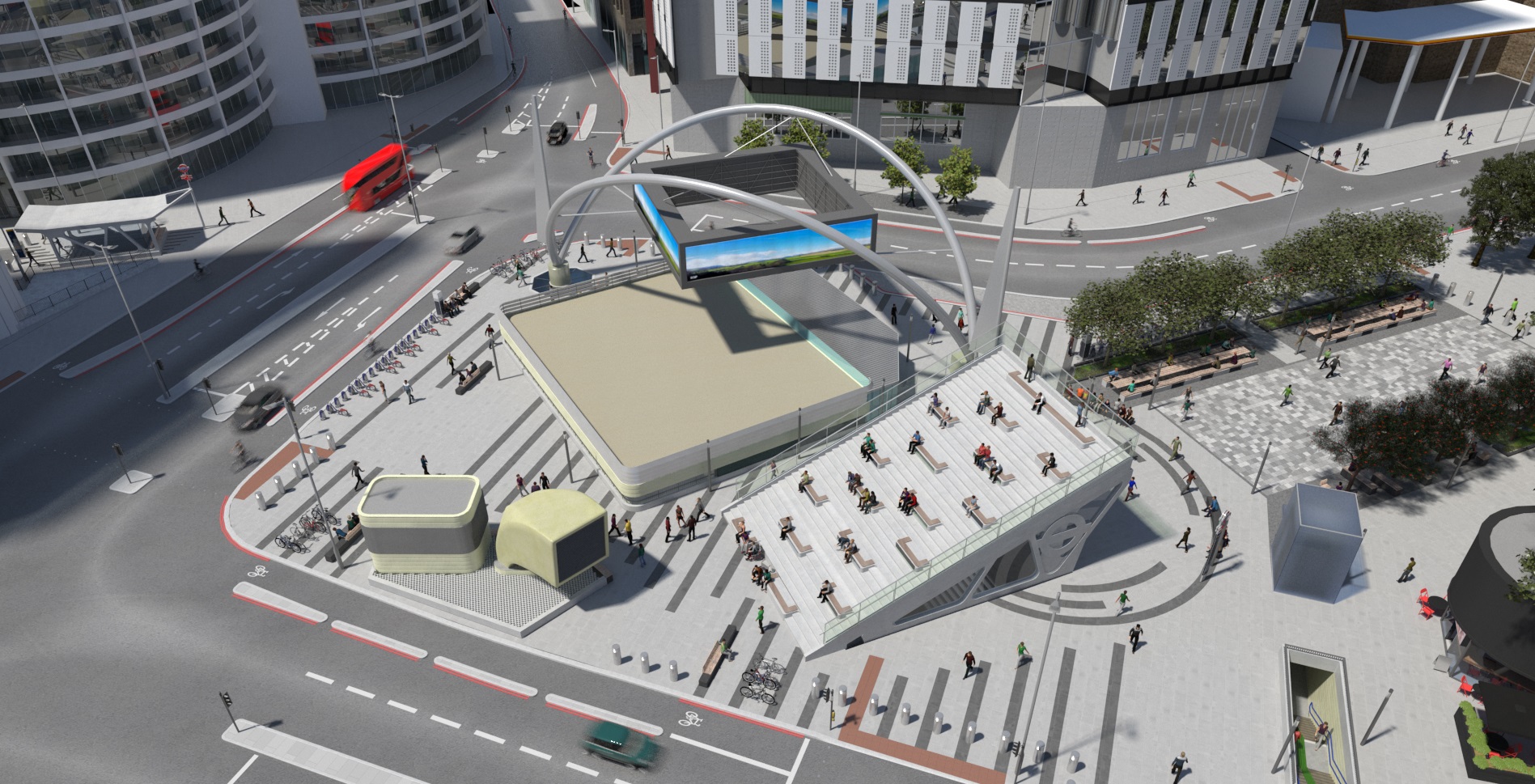 Work begins on Old Street roundabout